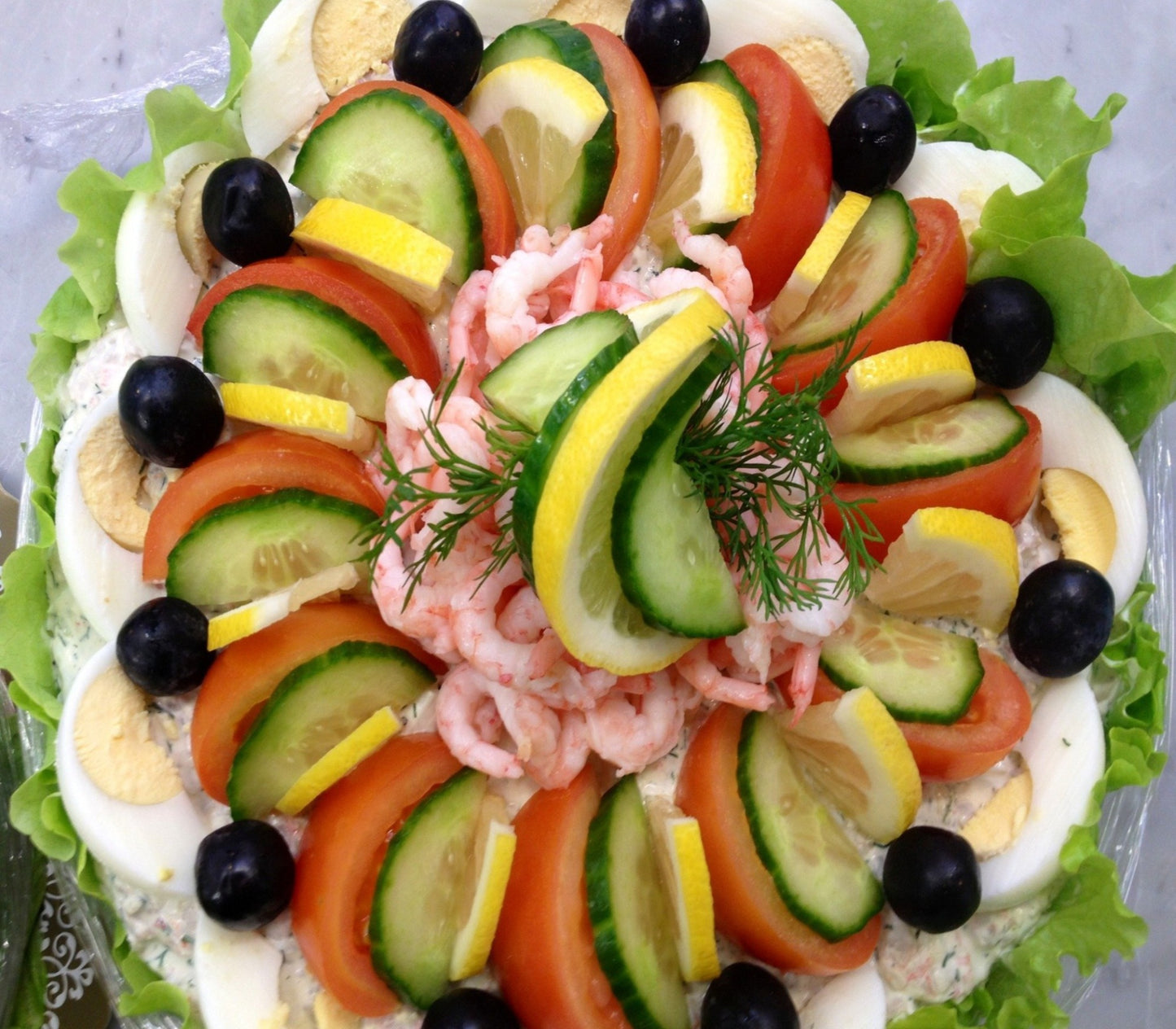 Smörgåstårta, Räk- & tonfiskröra