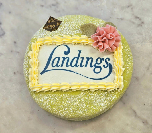 Prinsesstårta med företagslogga