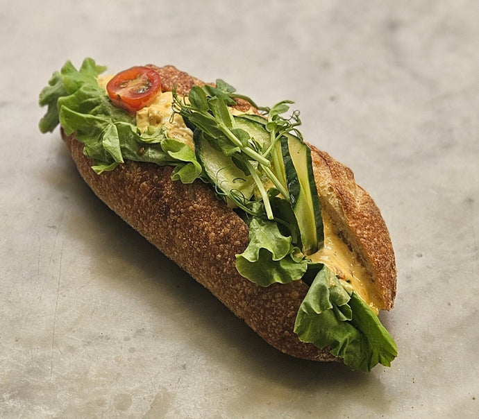 Kycklingcurrybaguette