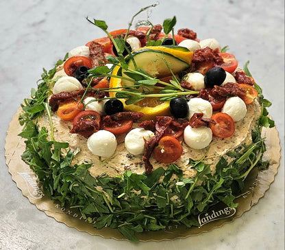 Smörgåstårta, italiensk (vegetarisk)