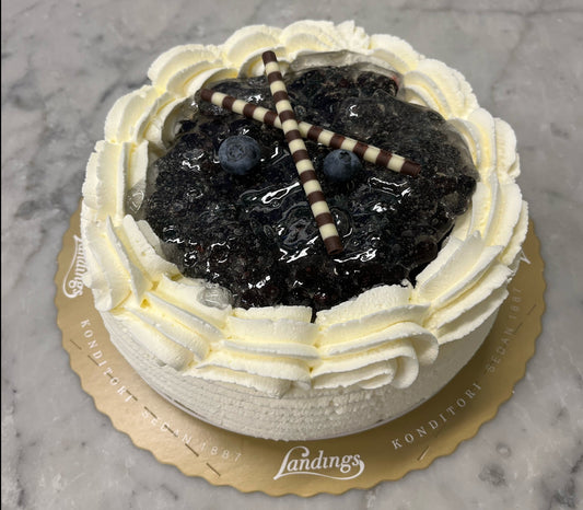 Gräddtårta med blåbär